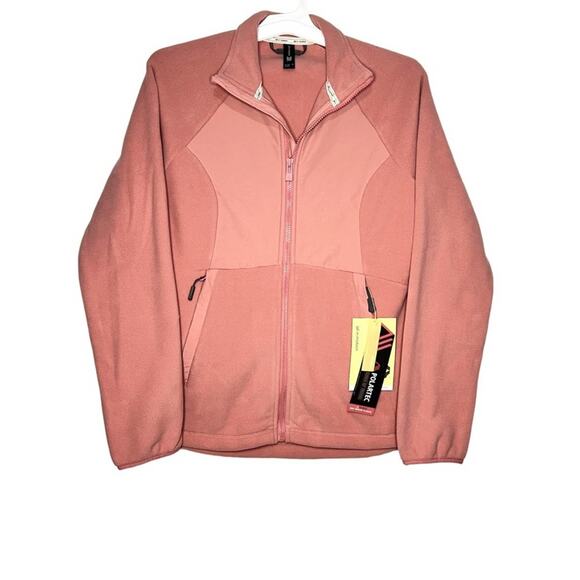 All In Motion Women’s Pink Polartec° 2OO Series Fleece Zip Up Jacket NW M - Picture 1 of 5